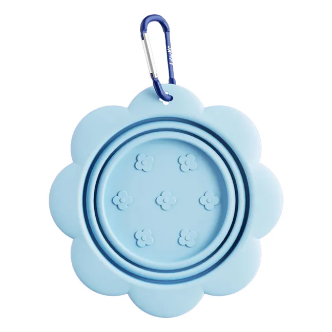 Gamelle de transport Flower | Bleu ciel