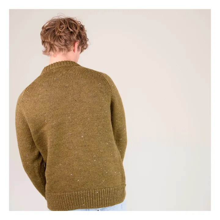 Pull Raglan Chunky Laine | Khaki- Image produit n°7