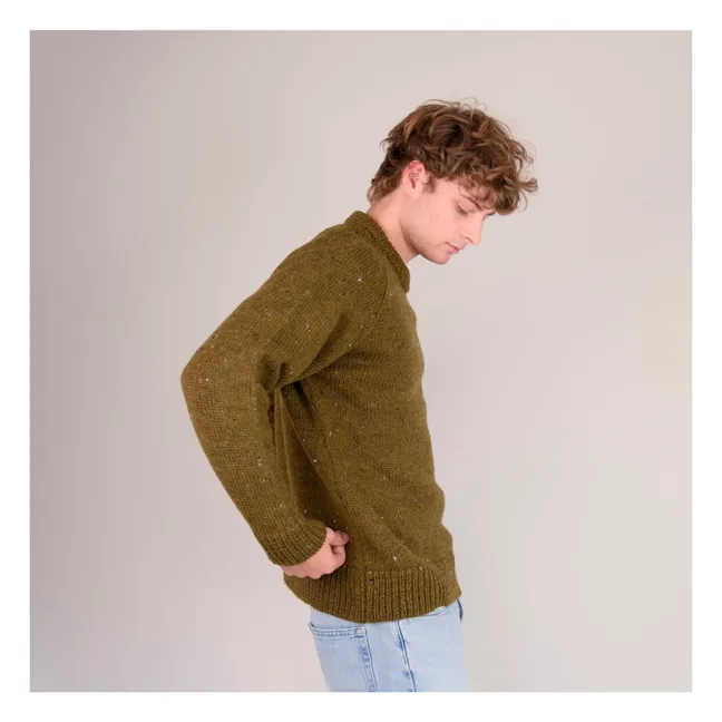 Pull Raglan Chunky Laine | Khaki