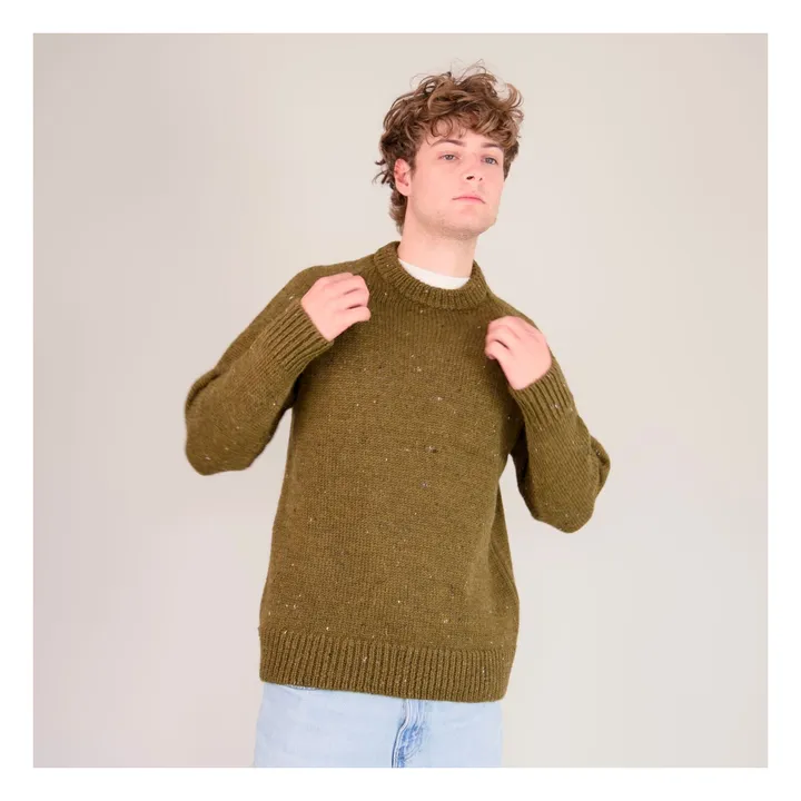 Pull Raglan Chunky Laine | Khaki- Image produit n°1