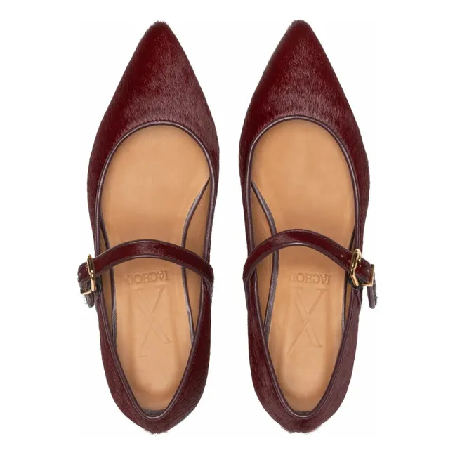Mary Jane Calfskin | Burgundy