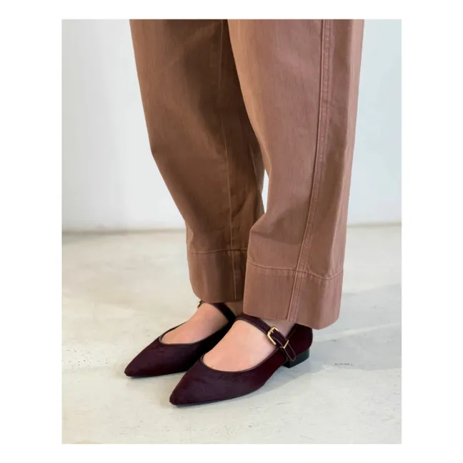 Mary Jane Calfskin | Burgundy