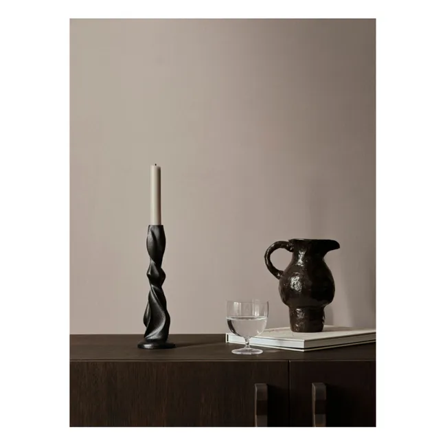 Gale candlestick | Charcoal grey