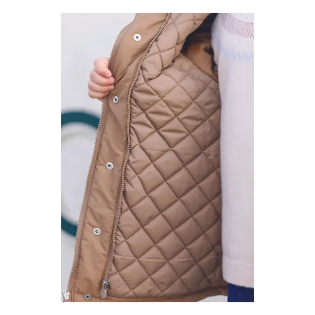 Doudoune Sherpa Réversible | Taupe