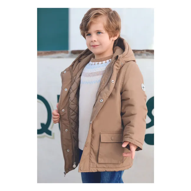 Doudoune Sherpa Réversible | Taupe