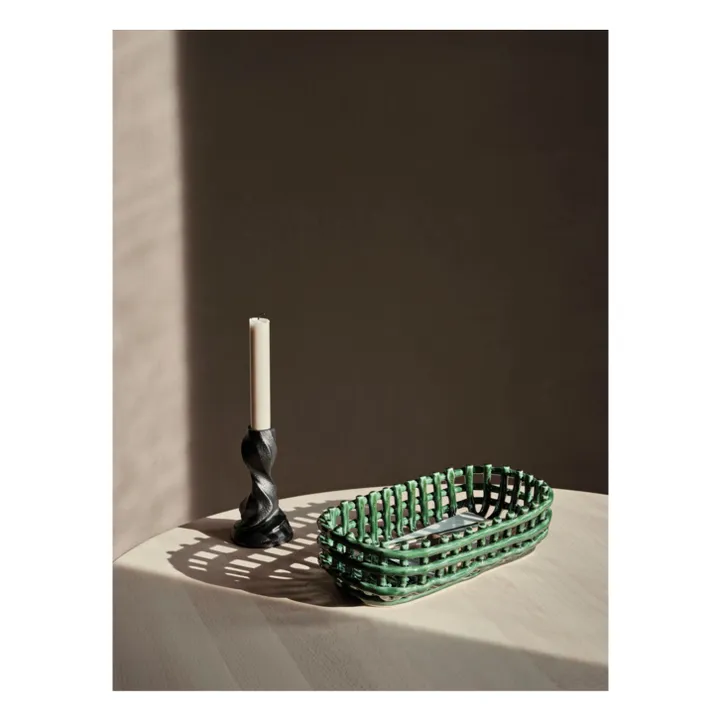 Ovaler Korb Ceramic | Smaragdgrün- Produktbild Nr. 1