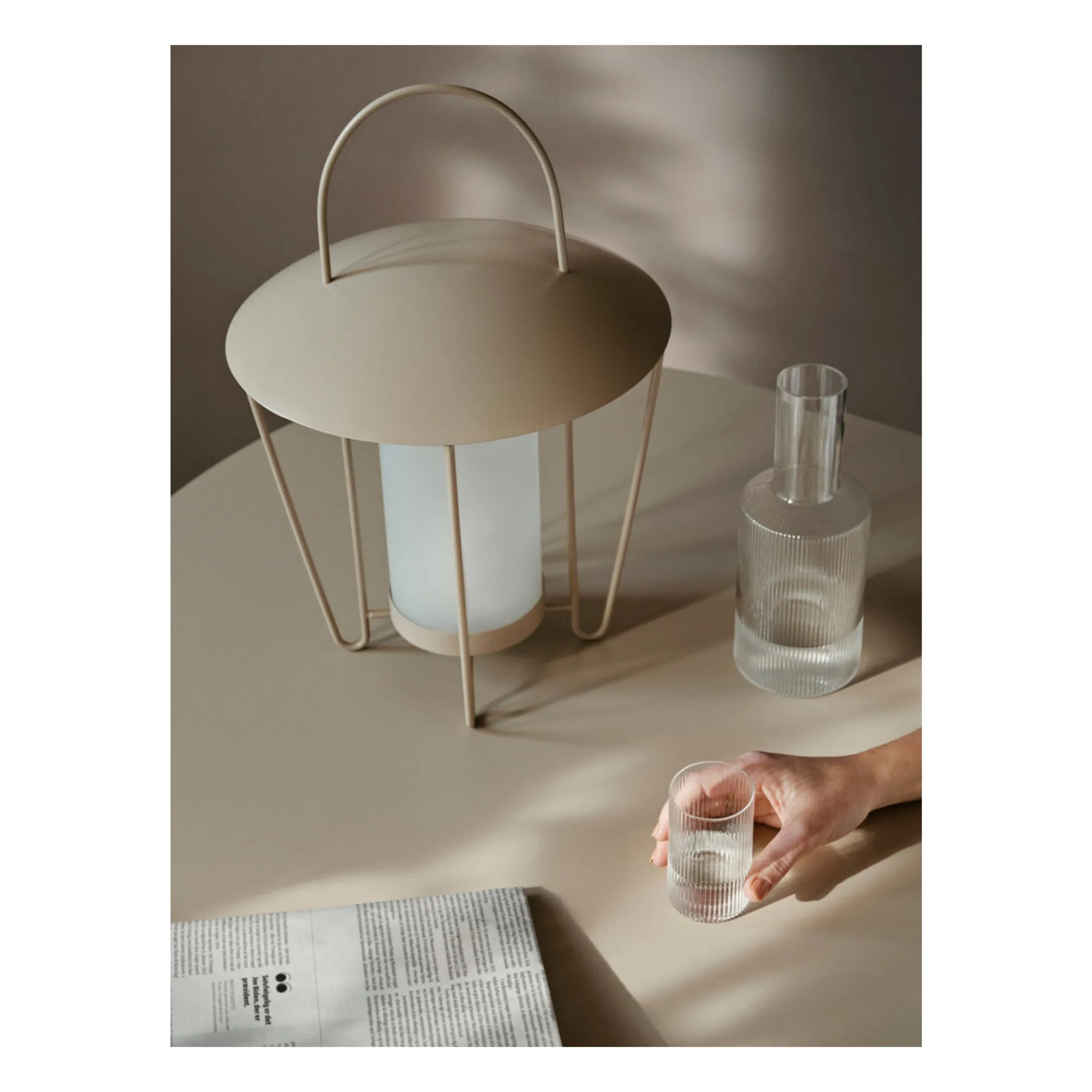 Ferm Living Beige Lantern Shelter