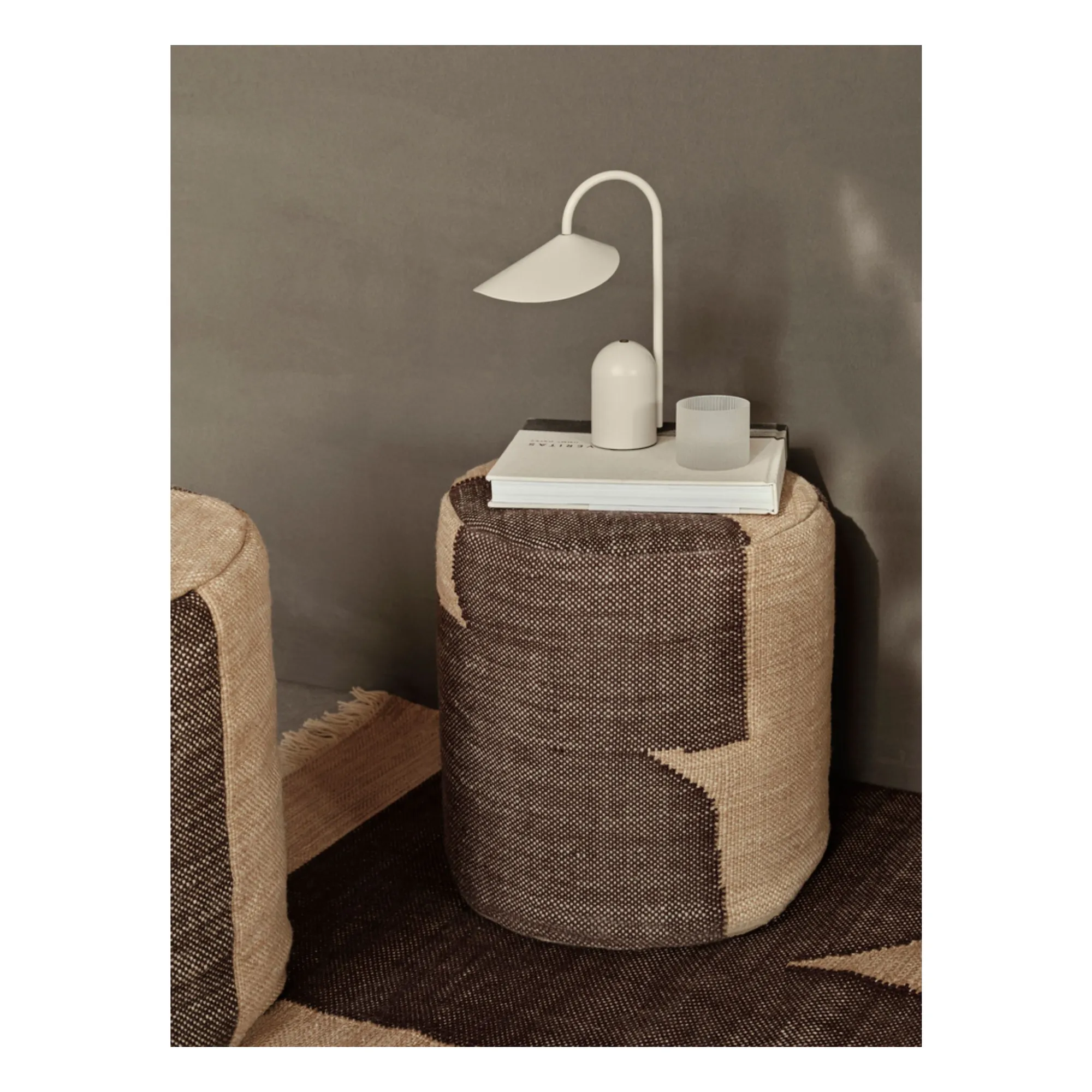 Pouf Forene | Chocolat- Image produit n°1