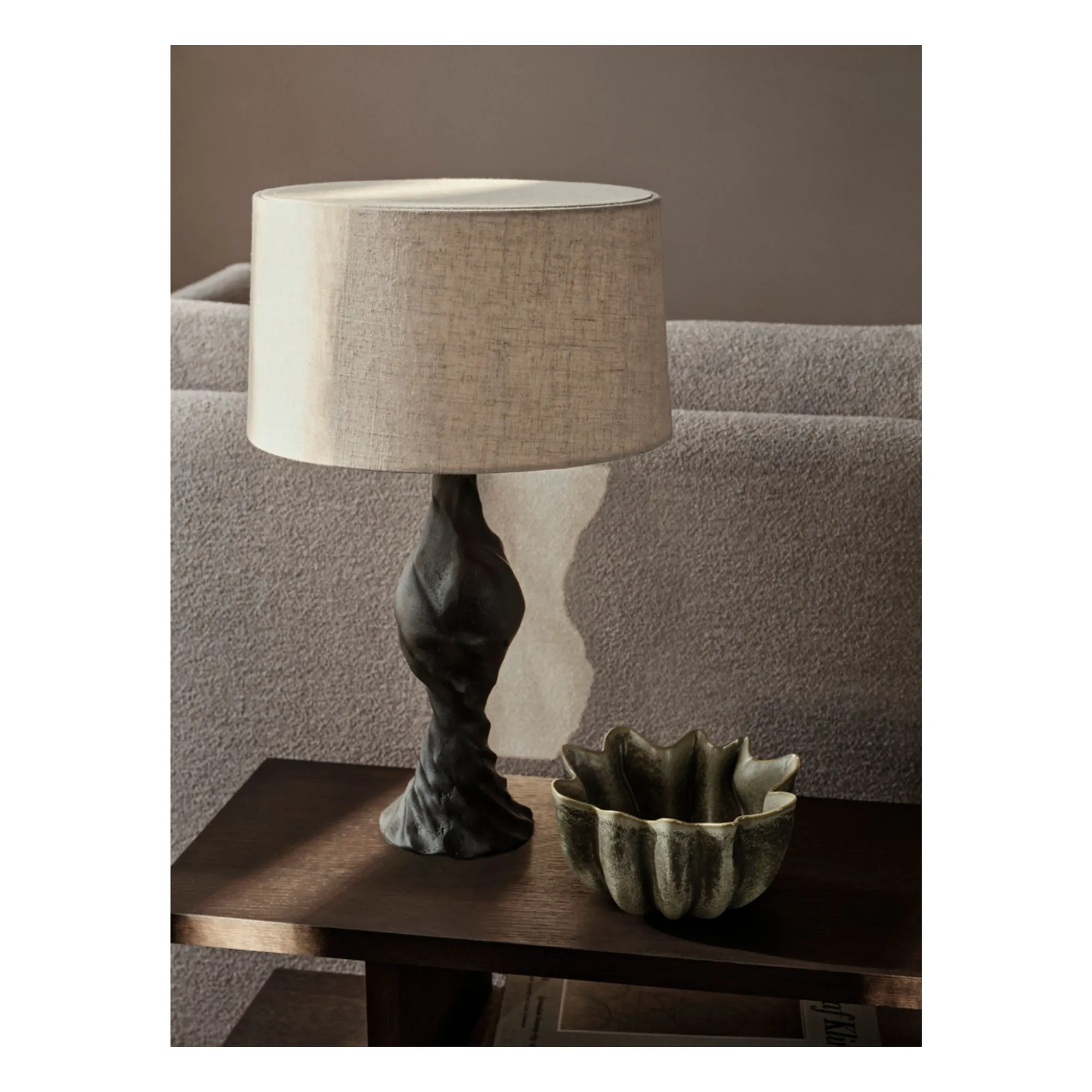 Moltan lamp base | Charcoal grey- Product image n°2