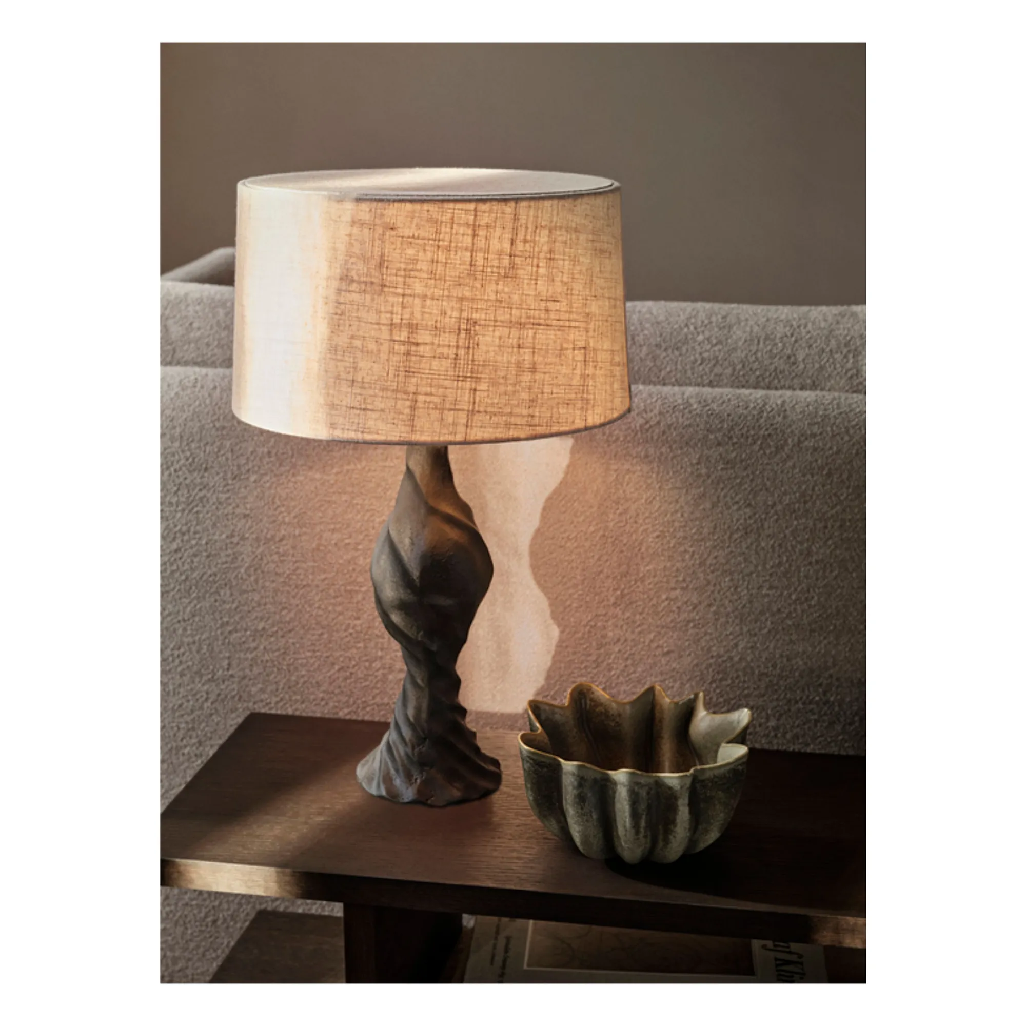 Moltan lamp base | Charcoal grey- Product image n°1