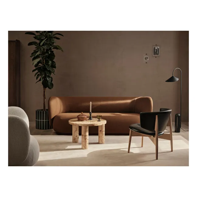 Table basse en loupe de peuplier Post