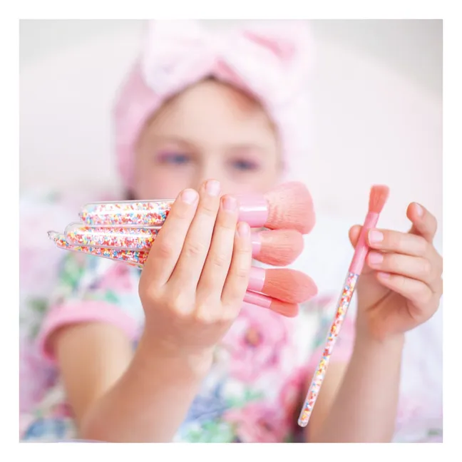 Pinceles de maquillaje para espolvorear - Juego de 5 | Rosa