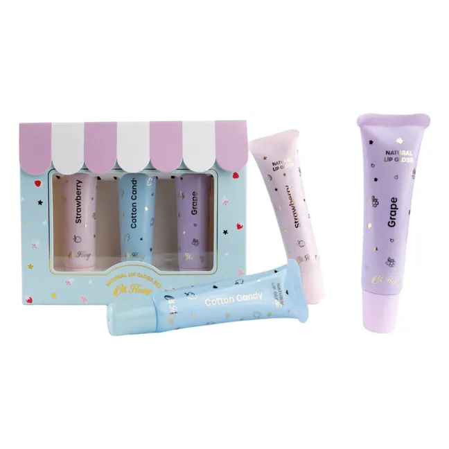 Set di 3 gloss profumati