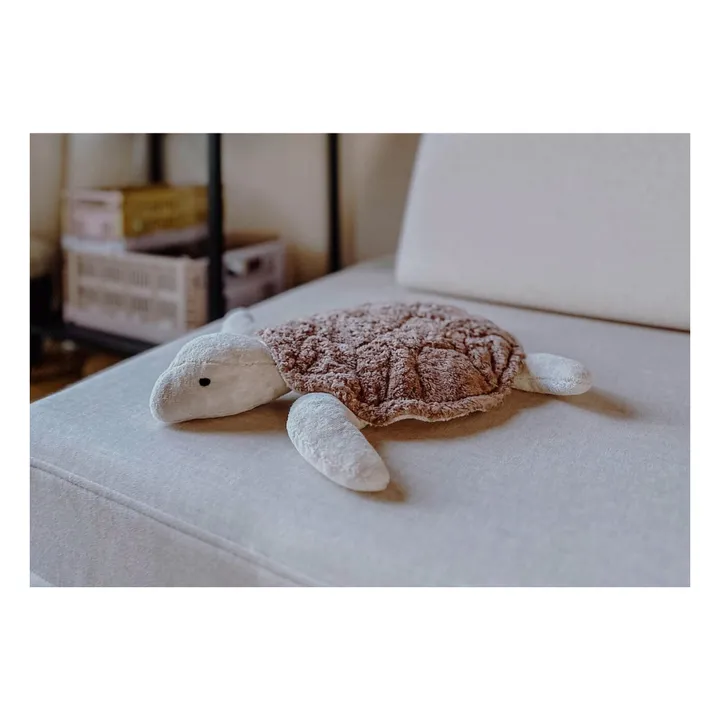 Peluche bouillote Tortue | Vieux Rose- Image produit n°1