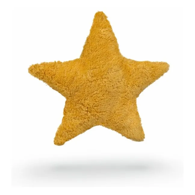 Etoile hot water bottle cushion | Yellow