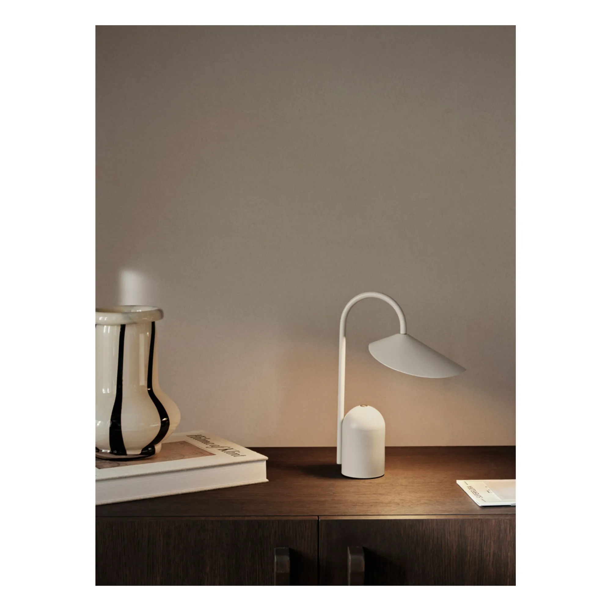 Ferm Living Beige Arum Table Lamp