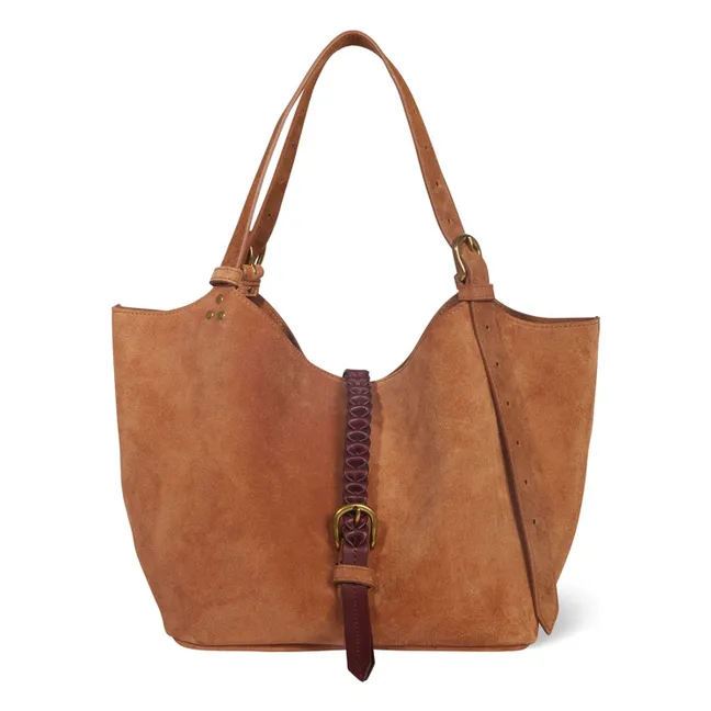 Sac Joseph S Croûte Velours | Caramel
