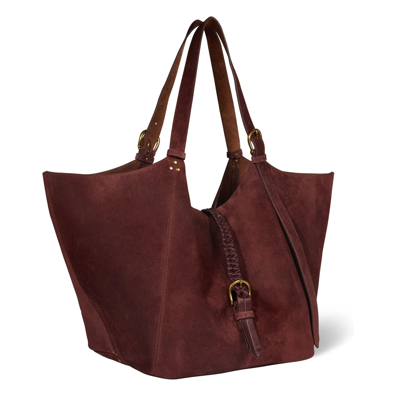 Sac Joseph M Croûte Velours | Rouge foncé- Image produit n°3