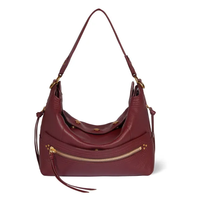 Bolso Lucky Hobo Cabra | Rojo Oscuro