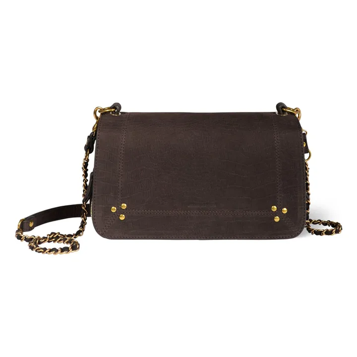 Sac Bobi Taurillon Imprimé Croco | Miel- Image produit n°0