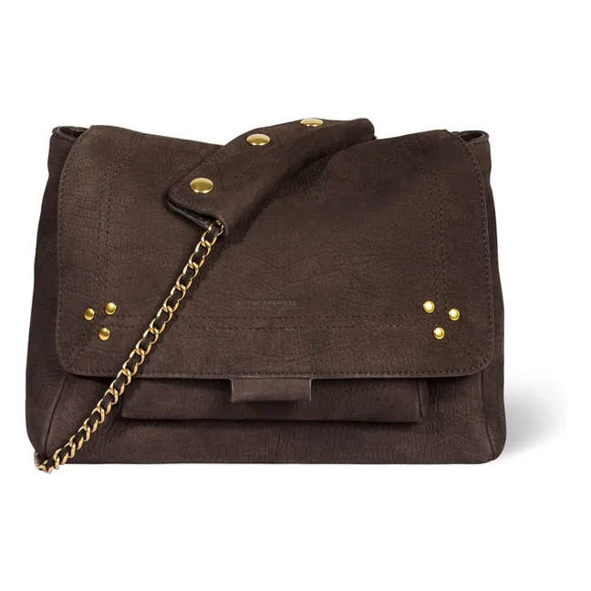 Lulu M Taurillon Croco Print Bag | Brown