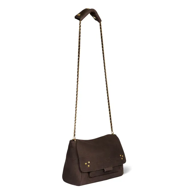 Lulu M Taurillon Croco Print Bag | Brown