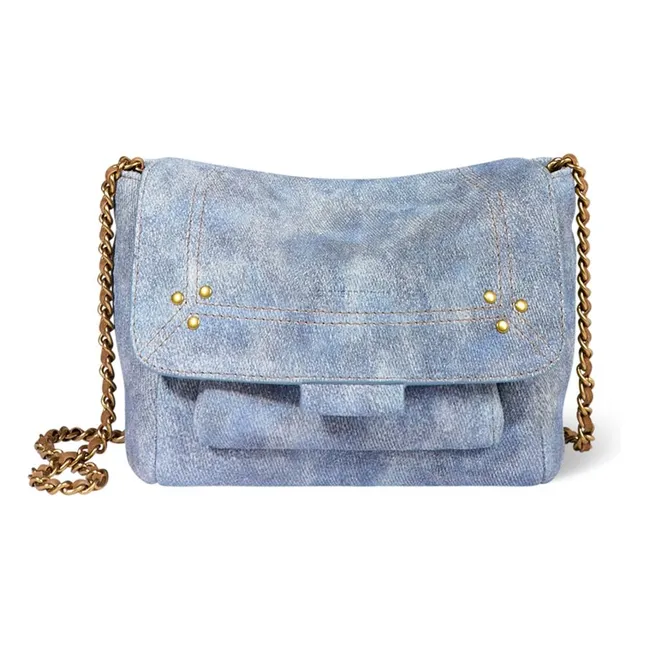 Bag Lulu S Croûte Velours | Washed blue