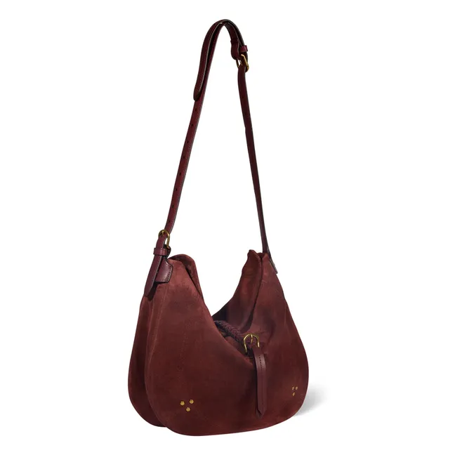 Bolsa Luis Terciopelo corteza | Rojo Oscuro