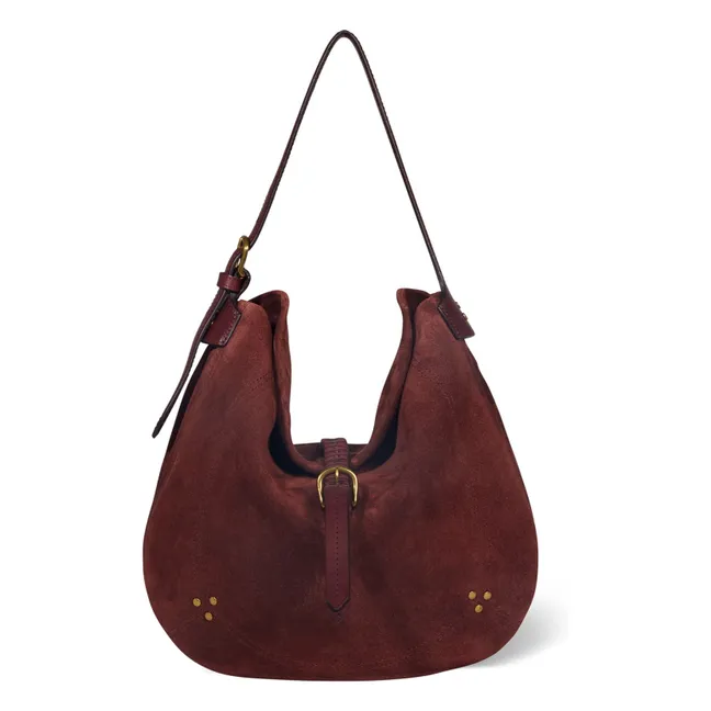 Bag Luis Velvet crust | Dark red