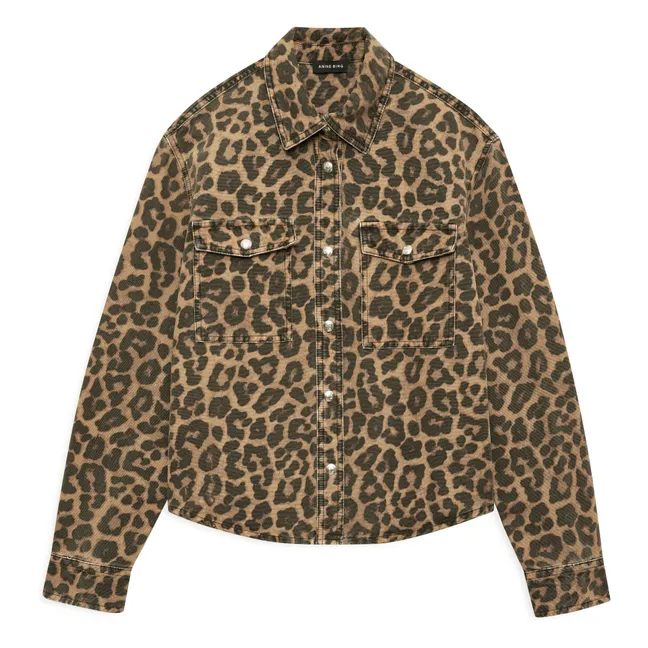 Paxton Leopard shirt | Brown