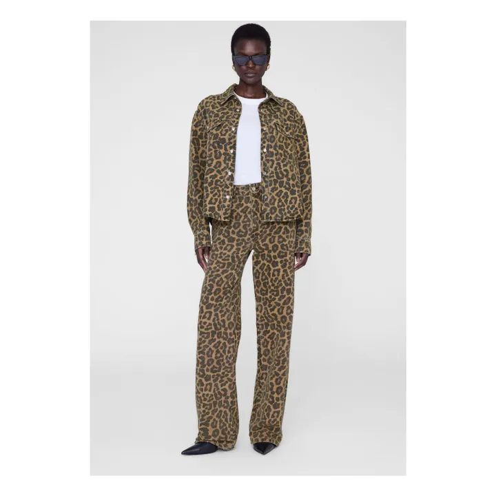 Chemise Paxton Léopard | Marron- Image produit n°1