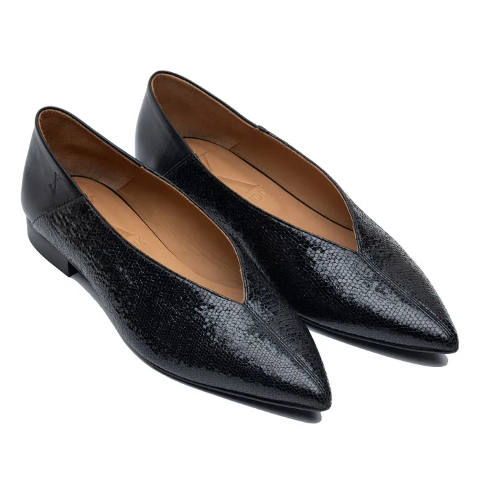 Ballerines Audrey Cuir | Noir- Image produit n°3