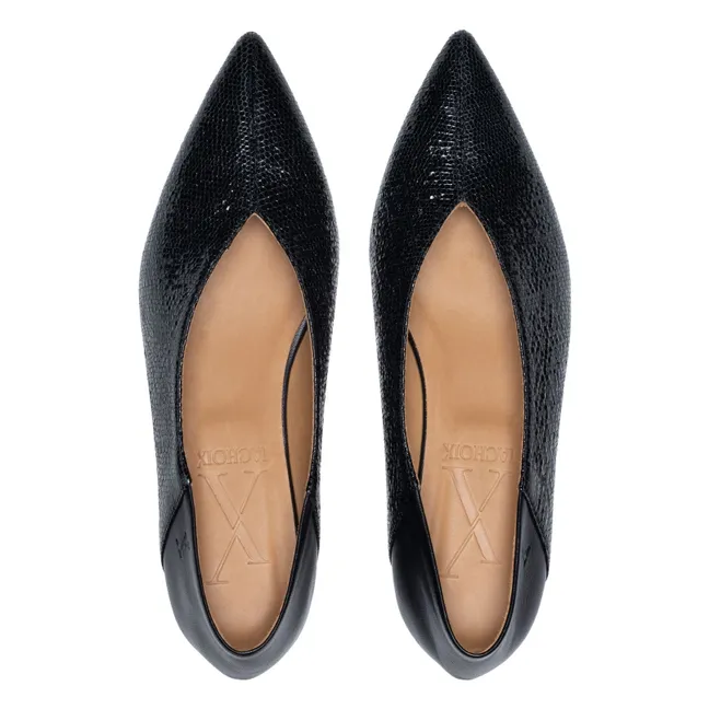 Ballerines Audrey Cuir | Noir