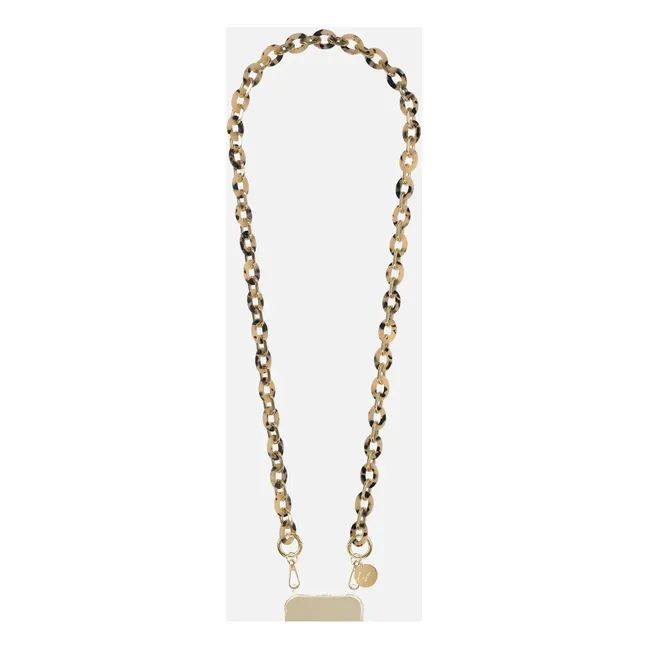 Cassy 120 cm long chain | Brown