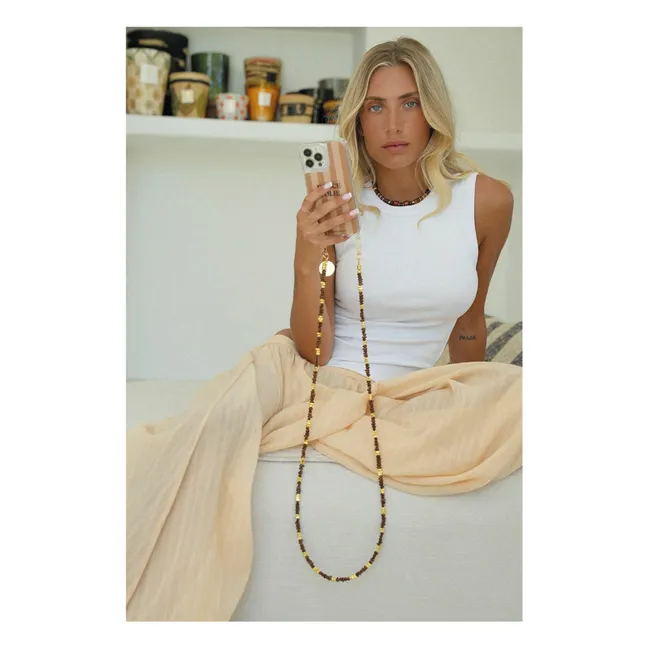 Liviya 120 cm long chain | Brown