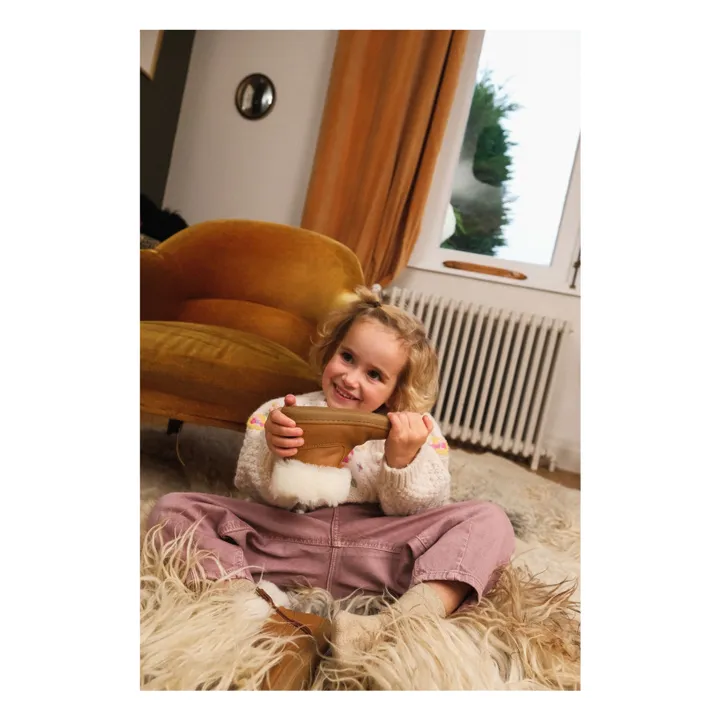 Chaussures Premiers Pas Fourrées Capucine | Camel- Image produit n°5