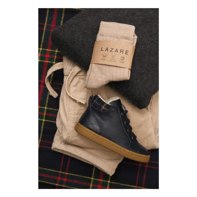 Scarpe Premiers Pas Fourrées Auguste | Blu marino