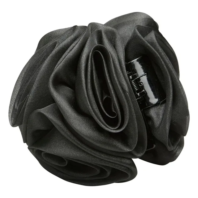 Flower Organza clip | Black
