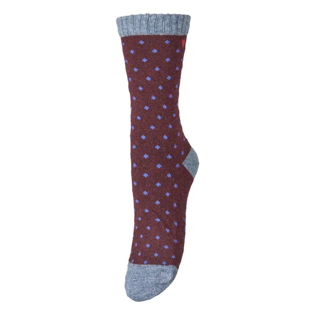 Chaussettes Dotted Wola Laine | Ivoire