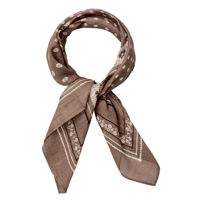 Lacia Cotta scarf | Taupe brown