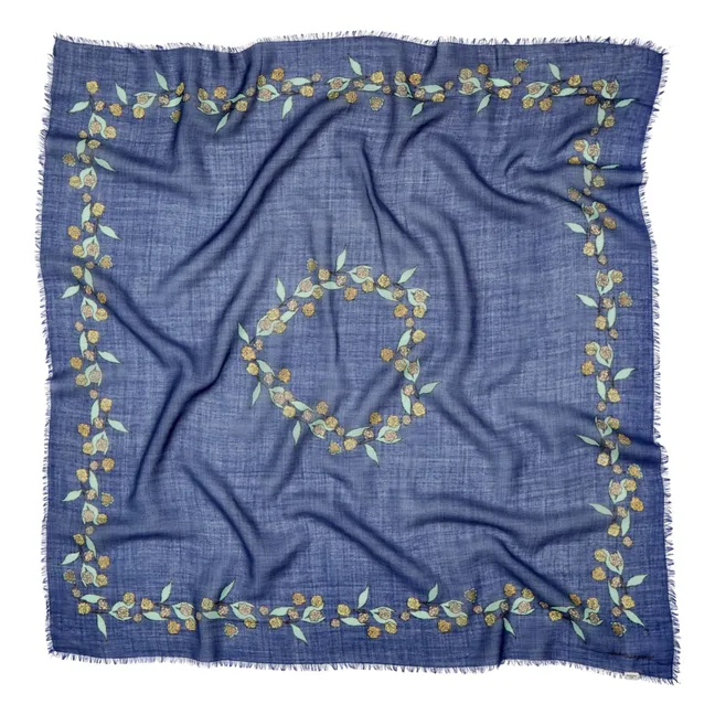 Carna Woo Kopftuch Wolle | Navy