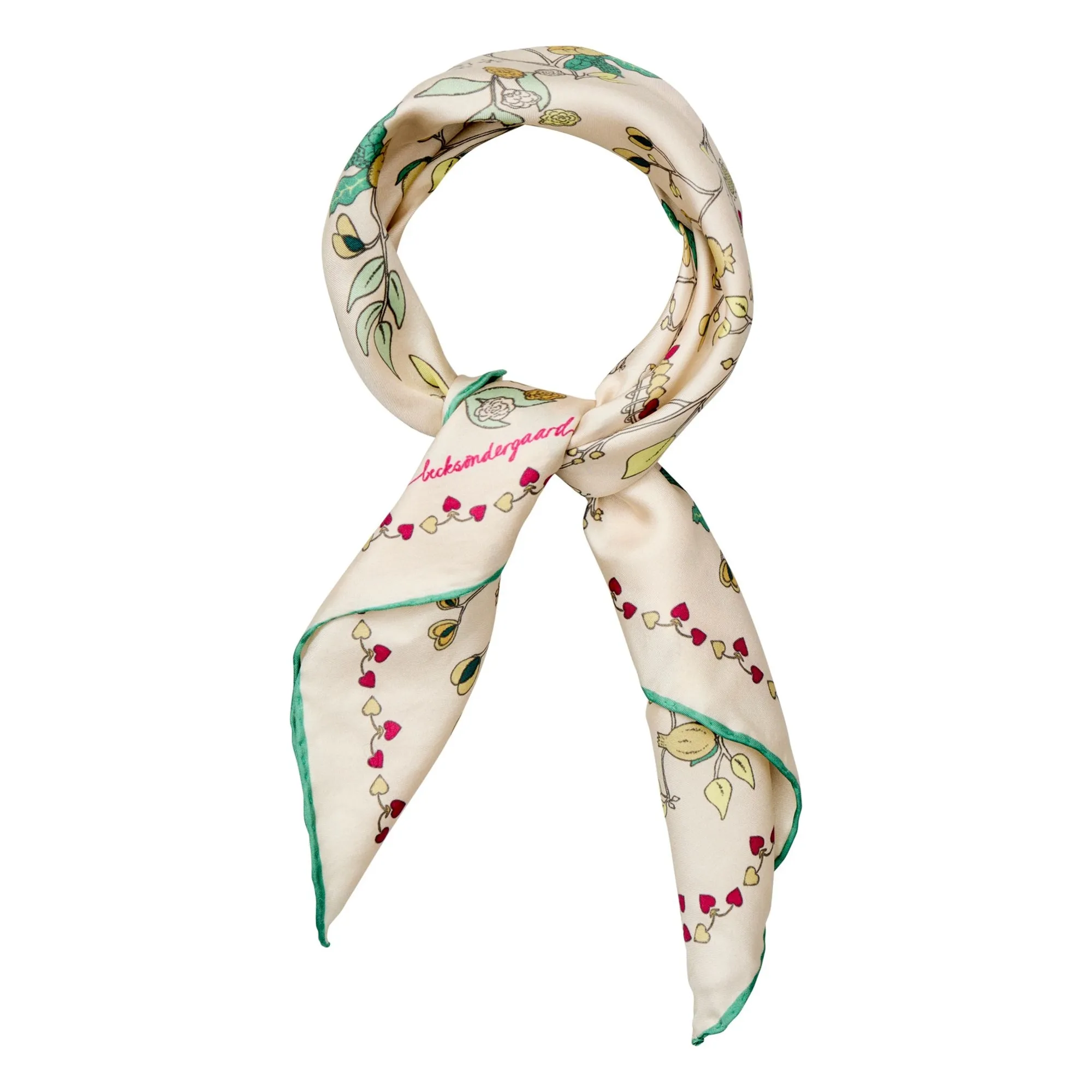 Becksöndergaard Cream Fairygard Sia Silk Scarf