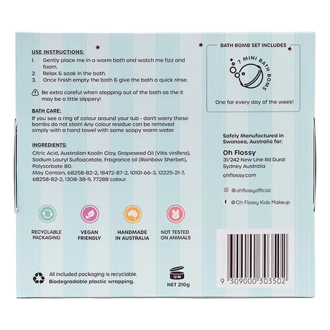 Bath bombs - Set of 7