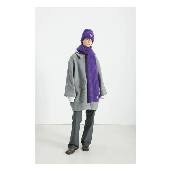 Bonnet Vitow Laine et Alpaga | Aubergine