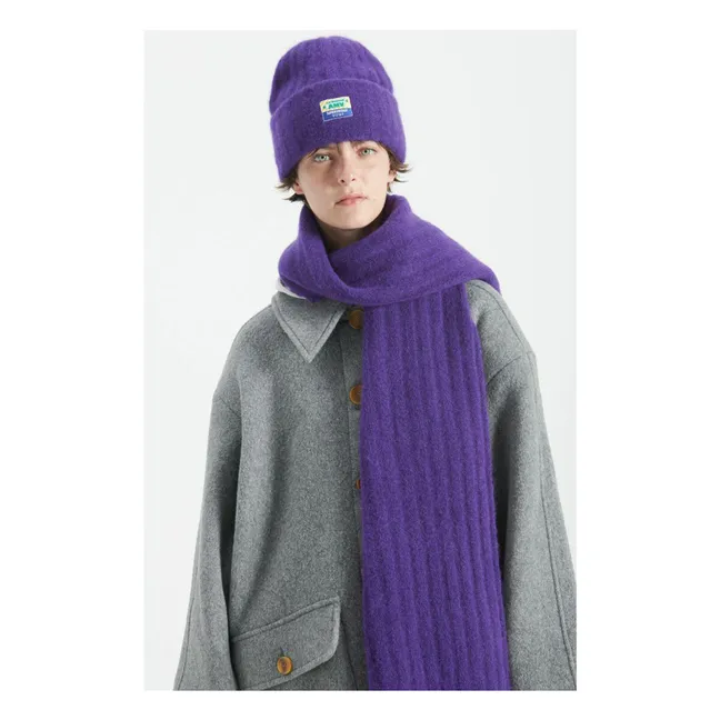 Bonnet Vitow Laine et Alpaga | Aubergine