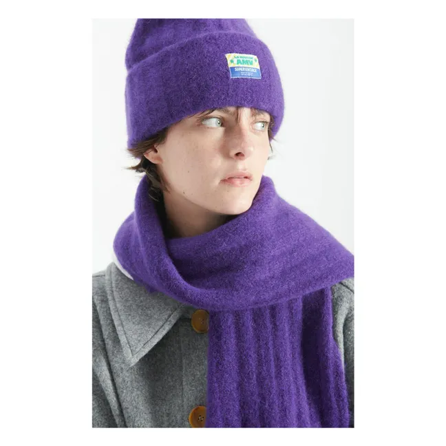 Gorro de lana y alpaca Vitow | Berenjena