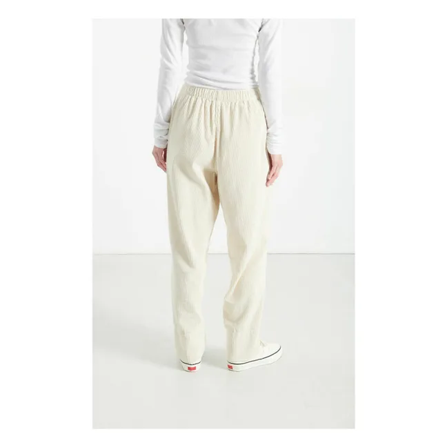Pantalon Velours Côtelé Padow | Ecru