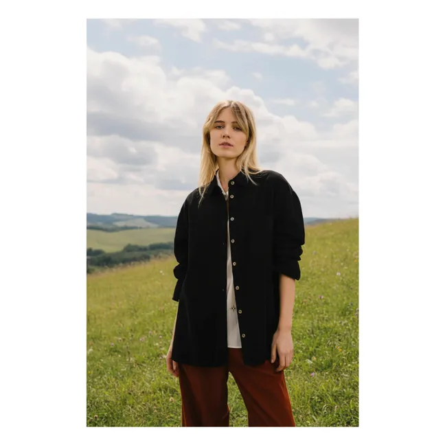 Sur-Chemise Rupine Velours Mielleraies | Noir