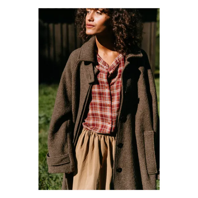 Cappotto in lana vergine Mayri | Marrone