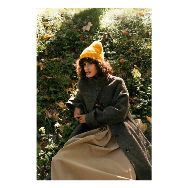 Mayri Virgin Wool Coat | Brown